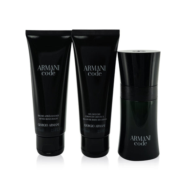 Giorgio Armani Armani Code Coffret: Eau De Toilette Spray 50ml/1.7oz + All Over Body Shampoo 75ml/2.5oz + After Shave Balm 75ml/2.5oz  3pcs
