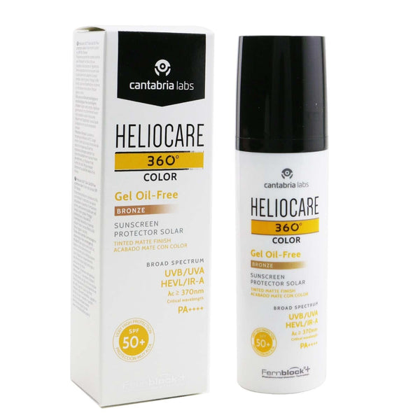 Heliocare by Cantabria Labs Heliocare 360 Color Gel - Oil Free (Tinted Matte Finish) SPF50 - # Bronze  50ml/1.7oz