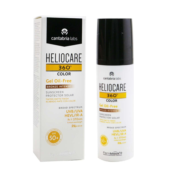 Heliocare by Cantabria Labs Heliocare 360 Color Gel - Oil Free (Tinted Matte Finish) SPF50 - # Bronze Intense  50ml/1.7oz