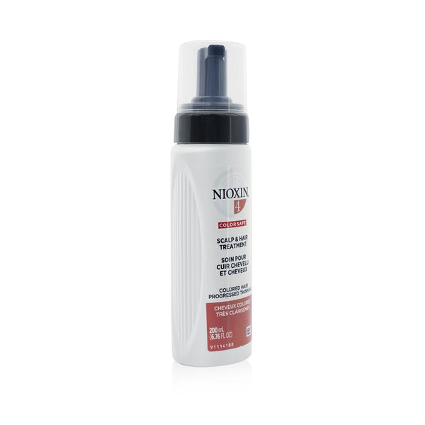 Nioxin Diameter System 4 Scalp & Hair Treatment - Colored Hair, Progressed Thinning, Color Safe (Unboxed)  200ml/6.76oz