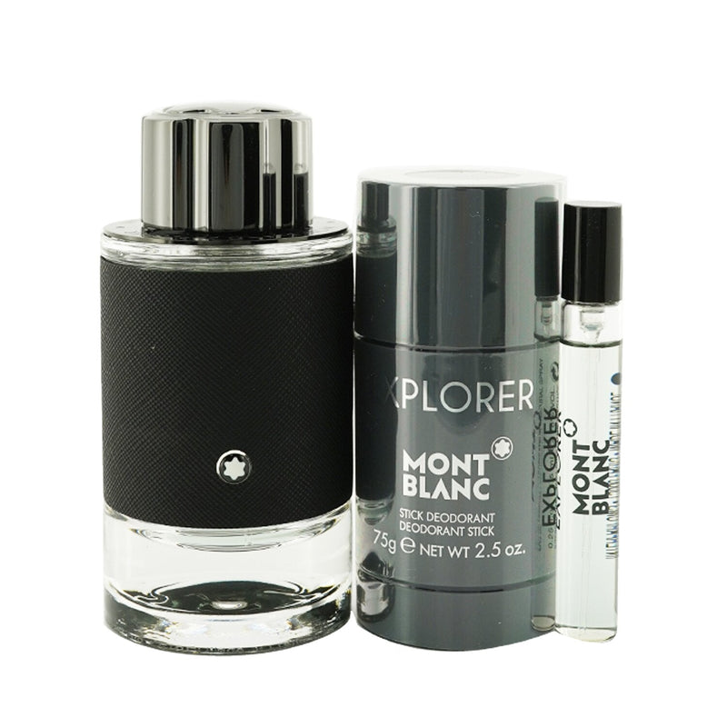 Montblanc Explorer Coffret: Eau De Parfum Spray 100ml + Eau De Parfum Spray 7.5ml + Deodorant Stick 75g  3pcs