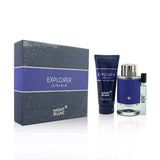 Montblanc Explorer Ultra Blue Coffret: EDP Spray 100ml + EDP Spray 7.5ml + Shower Gel 100ml  3pcs