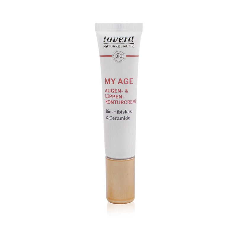 Lavera My Age Eye & Lip Contour Cream With Organic Hibiscus & Ceramides - For Mature Skin  15ml/0.5oz