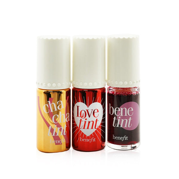 Benefit Lip Tints to Love Set (1x Chachatint 6ml + 1x Lovetint 6ml +1x Benetint 6ml)  3x6ml/0.2oz