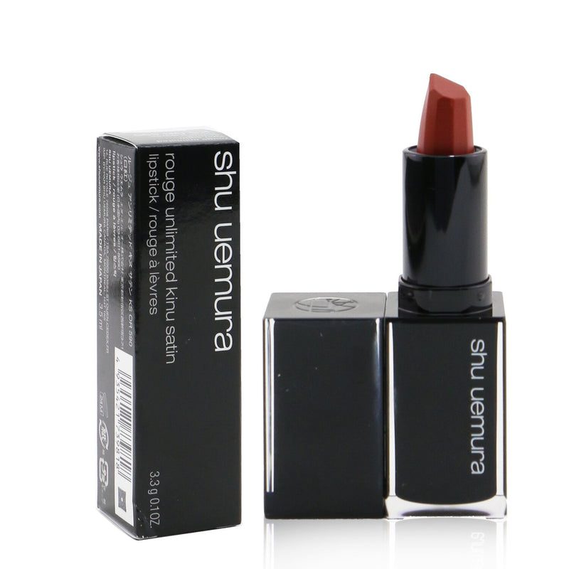 Shu Uemura Rouge Unlimited Kinu Satin Lipstick - # KS OR 590  3.3g/0.1oz