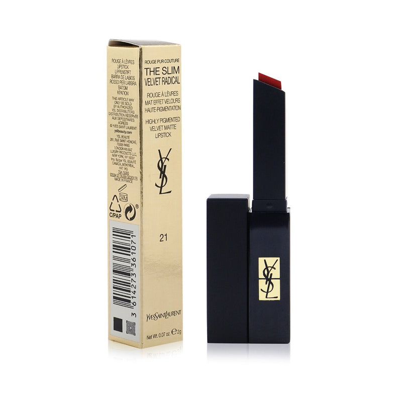 Yves Saint Laurent Rouge Pur Couture The Slim Velvet Radical Matte Lipstick - # 21 Rouge Paradoxe  2g/0.07oz