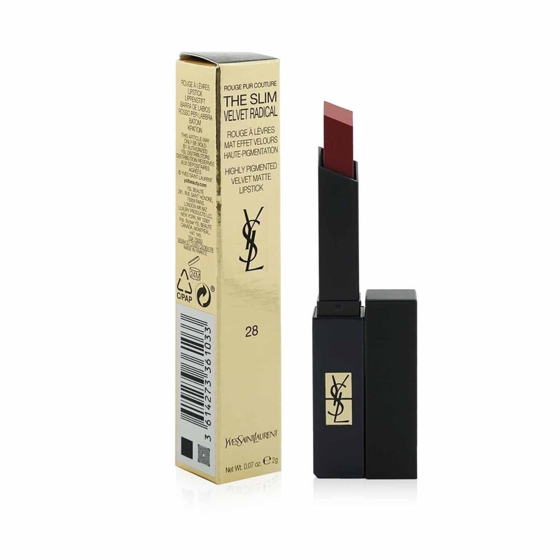 Yves Saint Laurent Rouge Pur Couture The Slim Velvet Radical Matte Lipstick - # 28 True Chili  2g/0.07oz