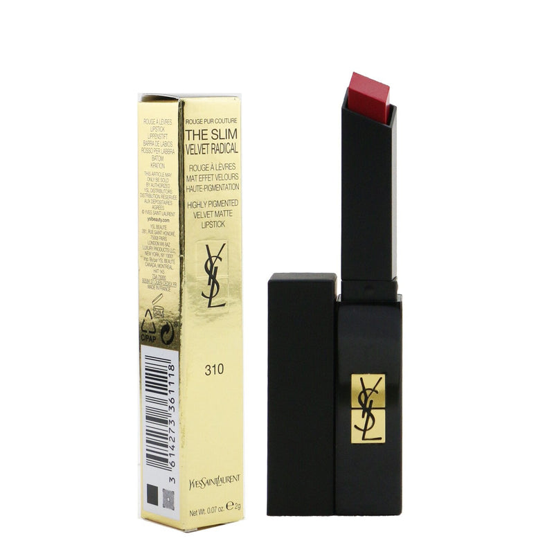 Yves Saint Laurent Rouge Pur Couture The Slim Velvet Radical Matte Lipstick - # 310 Fuchsia Never Over  2g/0.07oz