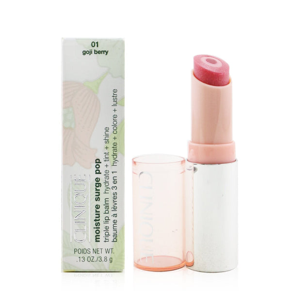 Clinique Moisture Surge Pop Triple Lip Balm - # 01 Goji Berry  3.8g/0.13oz