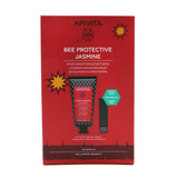 Apivita Bee Protective Jasmine Set: Hand Cream Jasmine & Propolis 50ml+ Lip Care Black Currant  2pcs