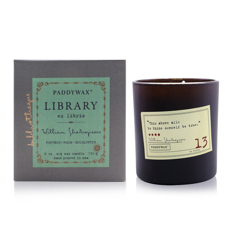 Paddywax Library Candle - William Shakespeare  170g/6oz