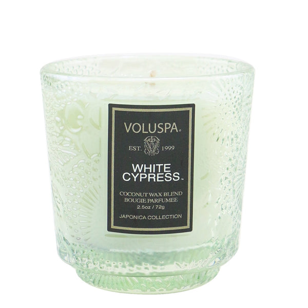 Voluspa Petite Pedestal Candle - White Cypress  72g/2.5oz