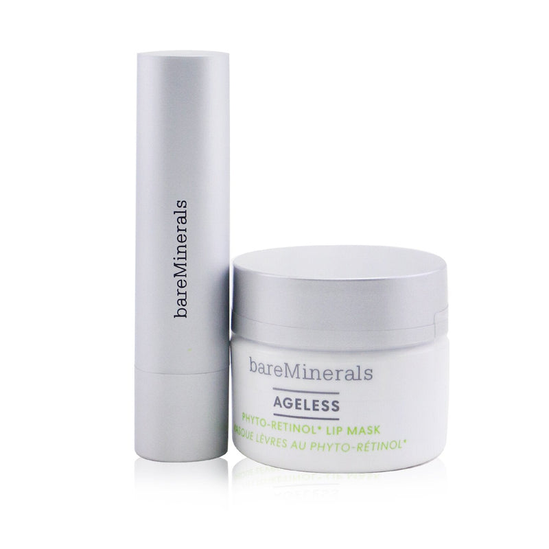 BareMinerals Day & Night Lip Care Duo: Ageless Phyto-Retinol Lip Balm 3.3g+ Ageless Phyto-Retinol Lip Mask 13g  2pcs