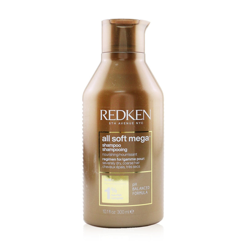 Redken All Soft Mega Shampoo (For Severely Dry/ Coarse Hair)  300ml/10.1oz