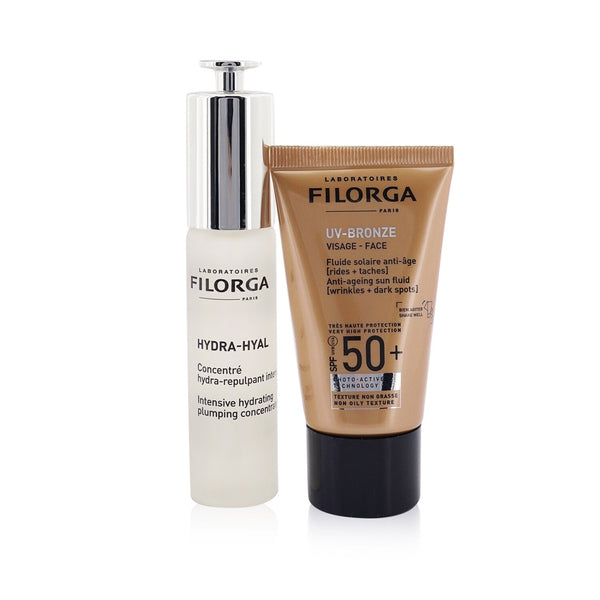 Filorga Hydra-Protecting Duo Set: Hydra-Hyal 30ml + UV-Bronze SPF 50 40ml  2pcs