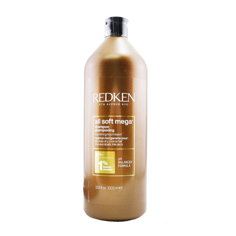 Redken All Soft Mega Shampoo (For Severely Dry/ Coarse Hair)  300ml/10.1oz