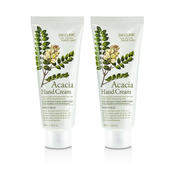 3W Clinic Hand Cream Duo Pack - Acacia  2x100ml/3.38oz
