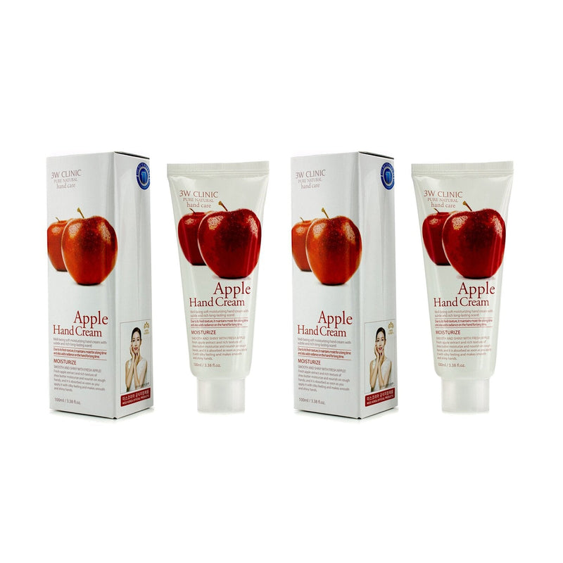 3W Clinic Hand Cream Duo Pack - Apple  2x100ml/3.38oz