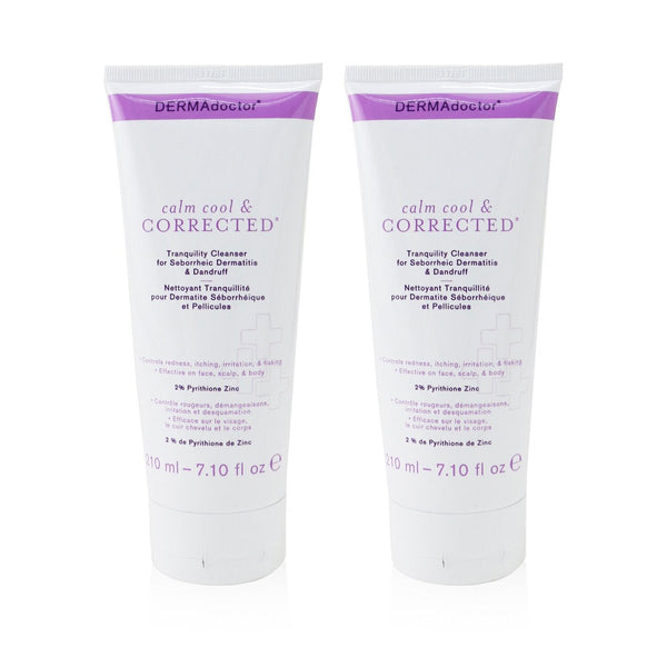 DERMAdoctor Calm Cool & Corrected Tranquility Cleanser Duo Pack  2x210ml/7.1oz