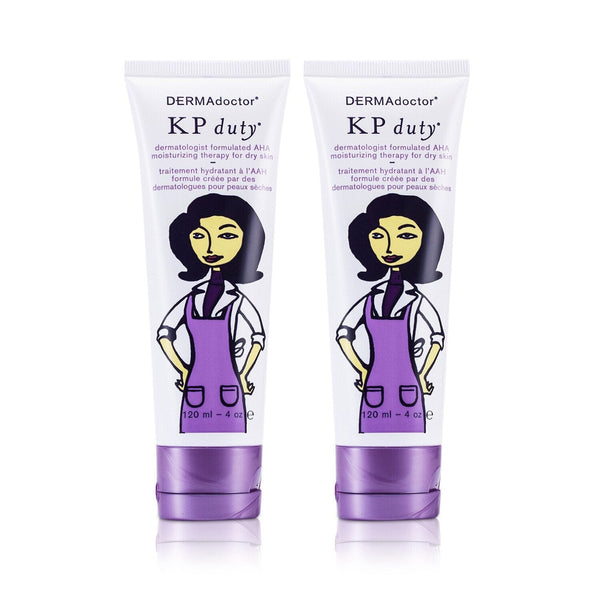DERMAdoctor KP Duty Dermatologist Formulated AHA Moisturizing Therapy Duo Pack (For Dry Skin)  2x120ml/4oz