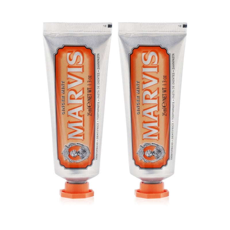 Marvis Ginger Mint Toothpaste Duo Pack (Travel Size)  2x25ml/1.29oz