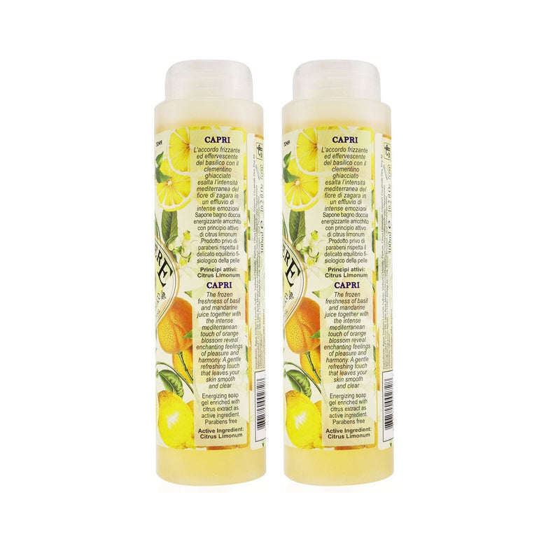 Nesti Dante Dolce Vivere Shower Gel Duo Pack - Capri - Orange Blossom, Frosted Mandarine & Basil  2x300ml/10.2oz