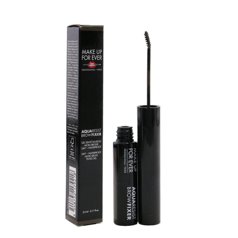 Make Up For Ever Aqua Resist Brow Fixer 24H Waterproof Micro Brush Tinted Gel - # 40 Medium Brown  3.5ml/0.11oz