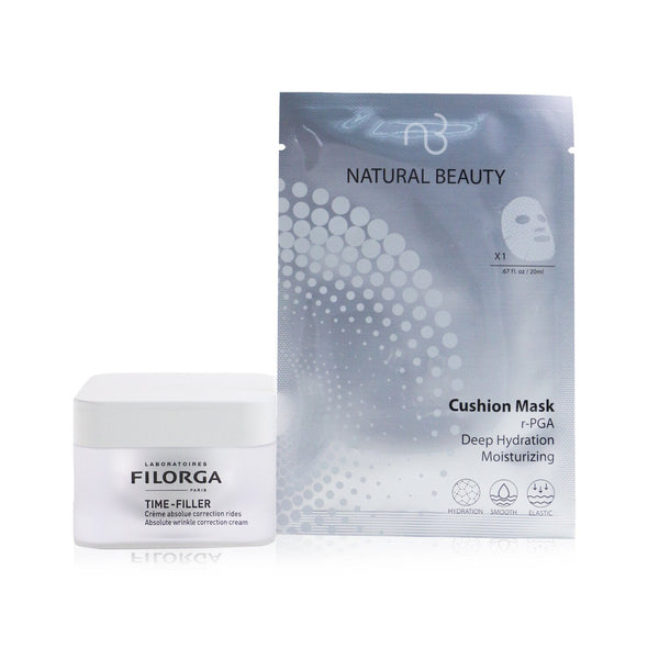 Filorga Time-Filler Absolute Wrinkle Correction Cream 50ml (Free: Natural Beauty r-PGA Deep Hydration Moisturizing Cushion Mask 6x 20ml)  50ml+6x20ml
