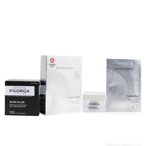Filorga Nutri-Filler Nutri-Replenishing Cream 50ml (Free: Natural Beauty r-PGA Deep Hydration Moisturizing Cushion Mask 6x 20ml)  50ml+6x20ml