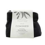 Cowshed Relax Calming Essentials Set: Natural Lip Balm 5ml+ Bath & Shower Gel 100ml+ Body Lotion 100ml+ Bag  3pcs+1bag