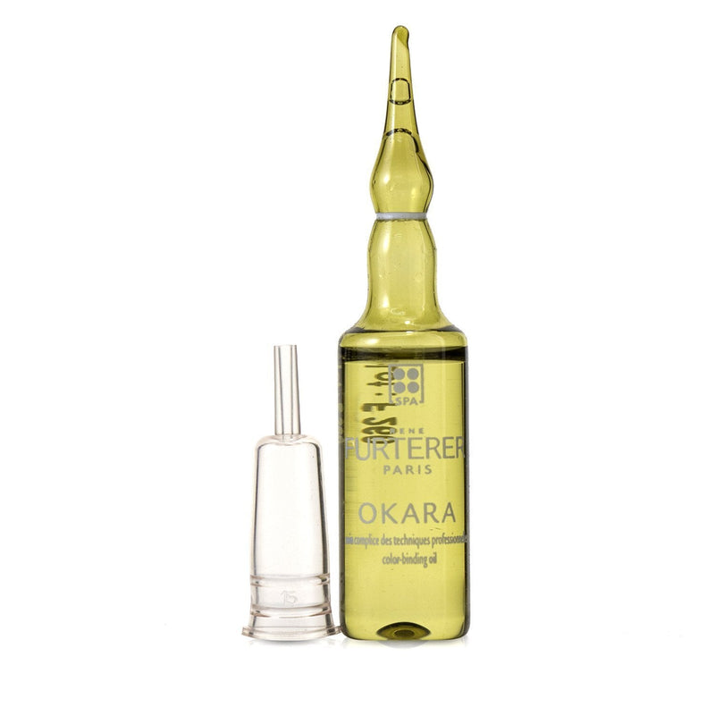 Rene Furterer Okara Color and Tone Radiance Ritual Color-Binding Oil -Color Treatments, Highlights, Bleached Hair (Box Slightly Damaged)  24x10ml/0.33oz