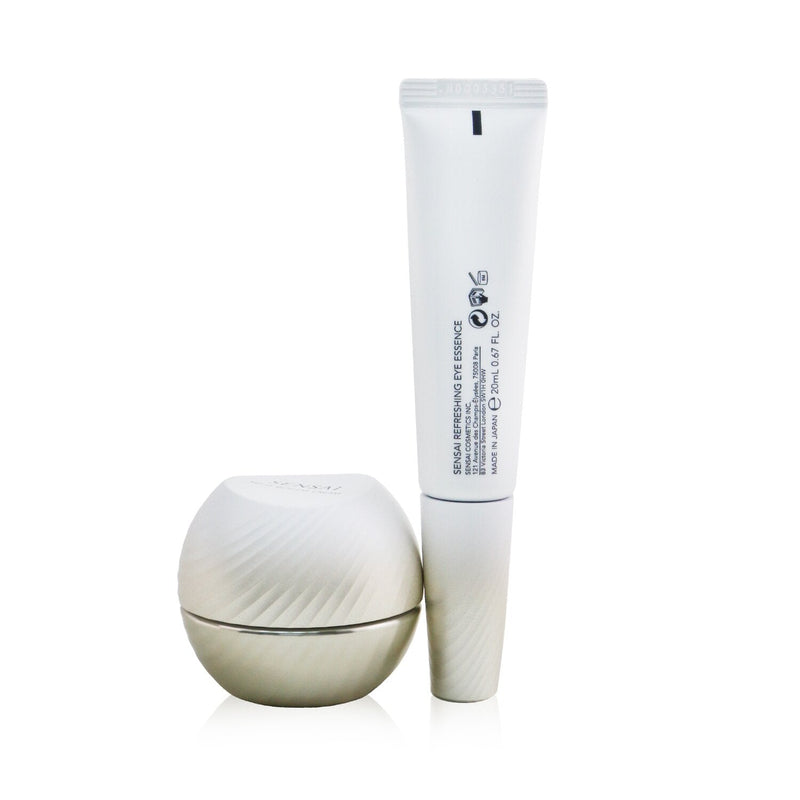 Kanebo Sensai Total Eye Treatment Set: Refreshing Eye Essence + Melty Rich Eye Cream  2pcs