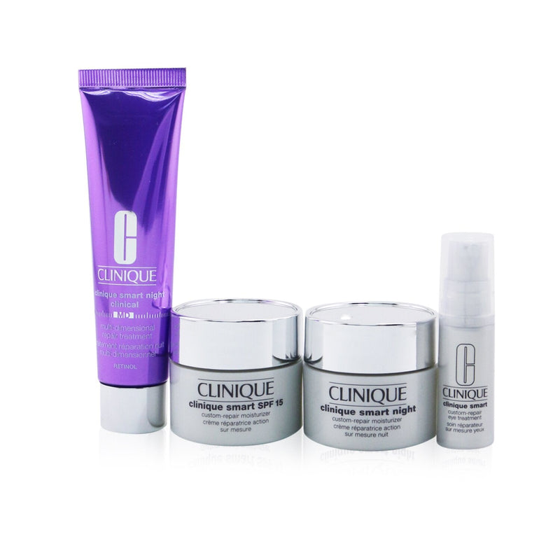 Clinique Smart Super Stars Set: Repair Treatment Retinol 30ml+ Clinique Smart SPF15 15ml+ Clinique Smart Night 15ml+ Eye Treatment 5ml  4pcs