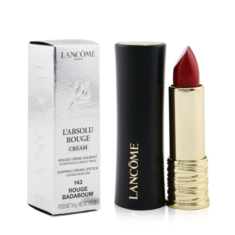 Lancome L'Absolu Rouge Cream Lipstick - # 143 Rouge Badaboum  3.4g/0.12oz