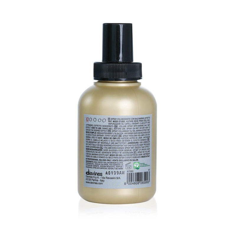 Davines More Inside This Is A Sea Salt Spray (For Full-Bodied, Beachy Looks)  100ml/3.38oz