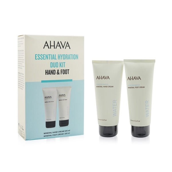 Ahava Essential Hydration Hand & Foot Duo Kit: Deadsea Water Mineral Hand Cream 100ml+ Deadsea Water Mineral Foot Cream 100ml  2pcs