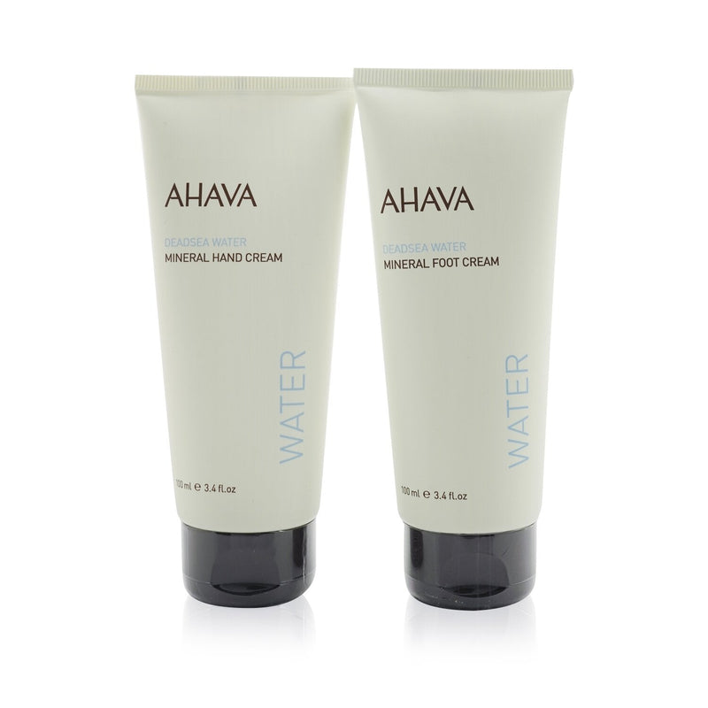 Ahava Essential Hydration Hand & Foot Duo Kit: Deadsea Water Mineral Hand Cream 100ml+ Deadsea Water Mineral Foot Cream 100ml  2pcs