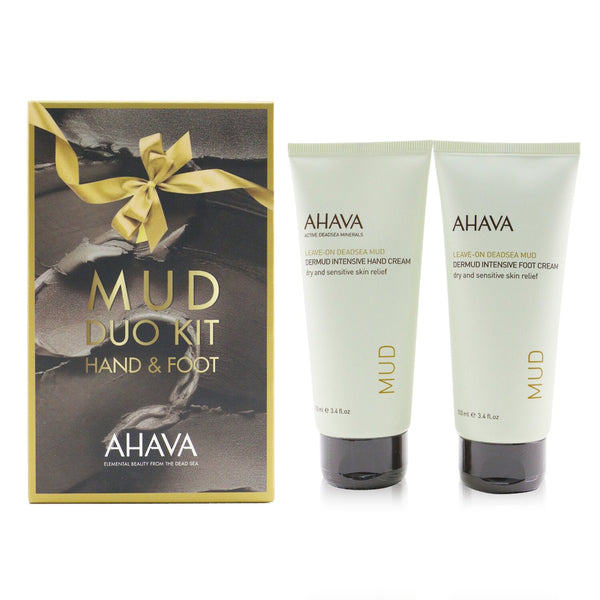 Ahava Mud Hand & Foot Duo Kit: Dermud Intensive Hand Cream 100ml+ Dermud Intensive Foot Cream 100ml  2pcs
