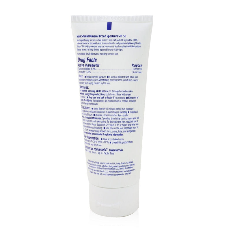 Obagi Sun Shield Mineral Broad Spectrum SPF 50 Sunscreen Lotion (Exp. Date: 11/2022)  85g/3oz