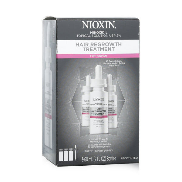 Nioxin Minoxidil 2% Hair Regrowth Treatment For Women  3x60ml/2oz