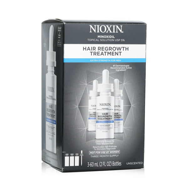 Nioxin Minoxidil 5% Hair Regrowth Treatment Extra Strength For Men  3x60ml/2oz