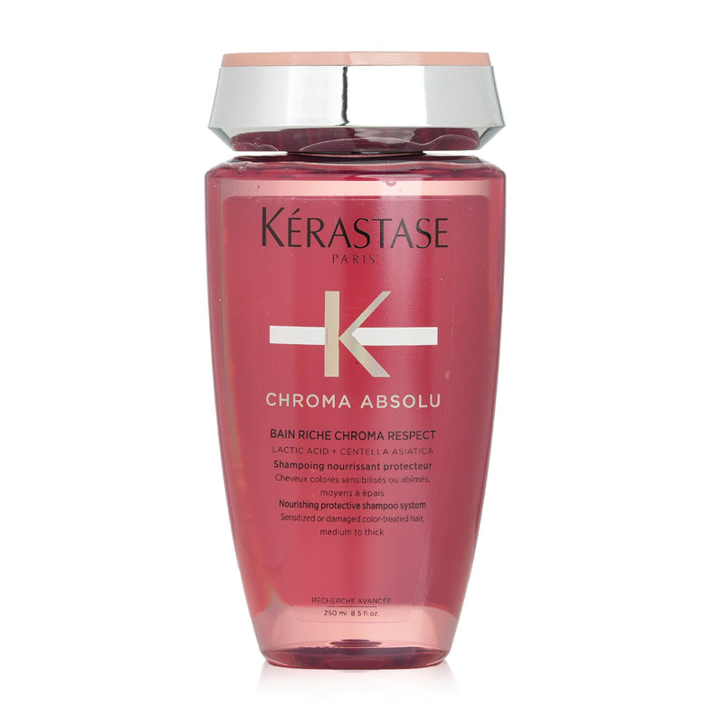 Kerastase Chroma Absolu Bain Riche Chroma Respect Shampoo (For Sensitized or Damaged Color-Treated Hair)  250ml/8.5oz