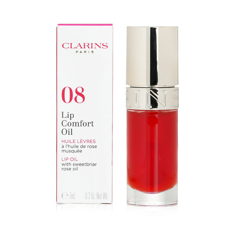 Clarins Lip Comfort Oil - # 08 Strawberry  7ml/0.2oz