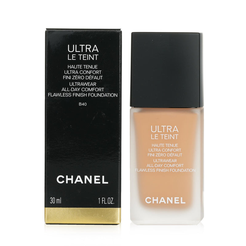 Chanel Ultra Le Teint Ultrawear All Day Comfort Flawless Finish Foundation - # B40  30ml/1oz