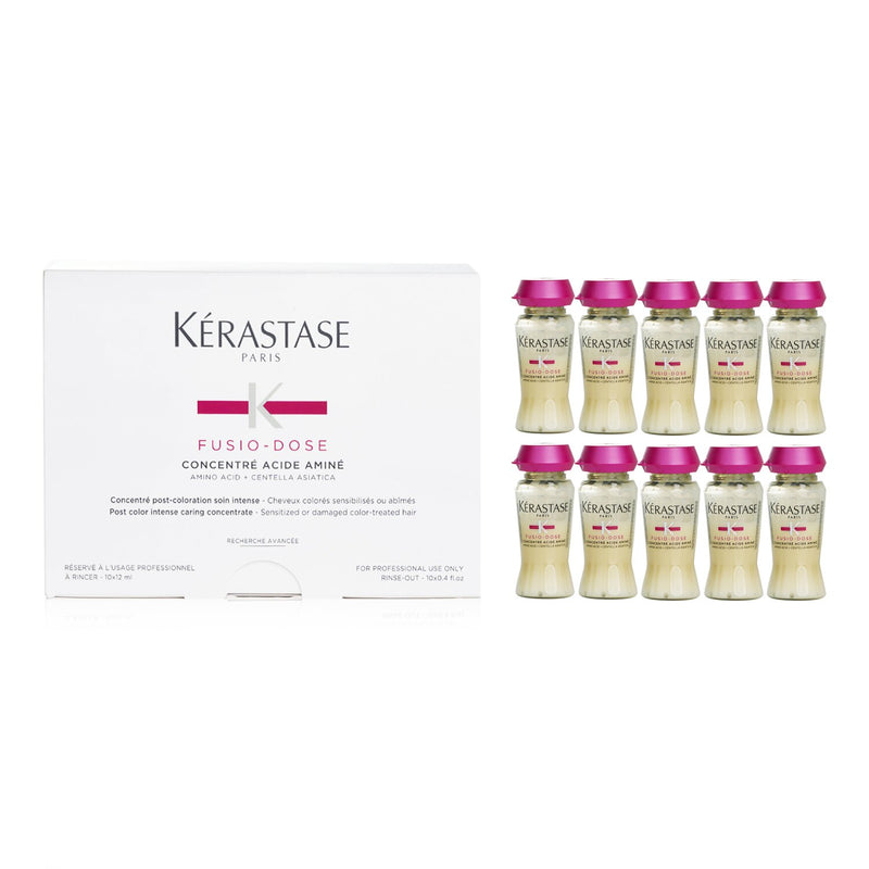 Kerastase Fusio-Dose Concentre Acide Amine Concentrate (For Sensitized or Damaged Colour-Treated Hair)  10x12ml/0.4oz