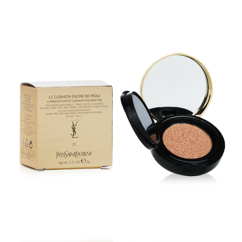 Yves Saint Laurent Le Cushion Encre De Peau Luminous Matte Cushion Foundation SPF50 - # 20 (Mini Size)  5g/0.17oz