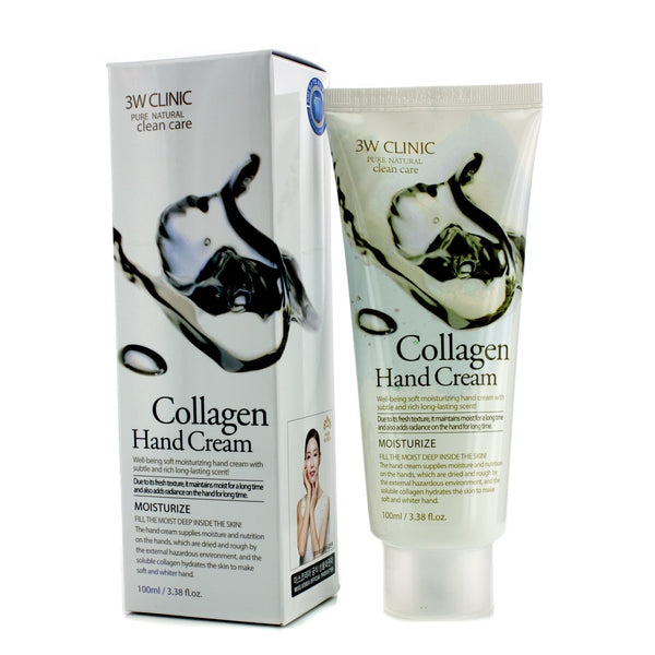 3W Clinic Hand Cream - Collagen (Exp. Date 12/2022)  100ml/3.38oz