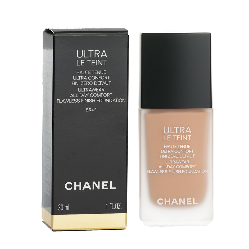 Chanel Ultra Le Teint Ultrawear All Day Comfort Flawless Finish Foundation - # BR42  30ml/1oz