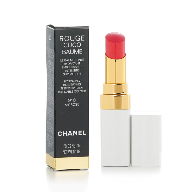 Chanel Rouge Coco Baume Hydrating Beautifying Tinted Lip Balm - # 918 My Rose  3g/0.1oz