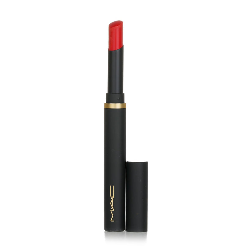 MAC Powder Kiss Velvet Blur Slim Lipstick - # 875 Devote To Danger  2g/0.07oz